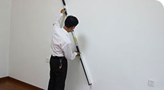 墻面斜向平整度檢查