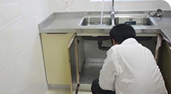 水斗安裝側(cè)漏檢查