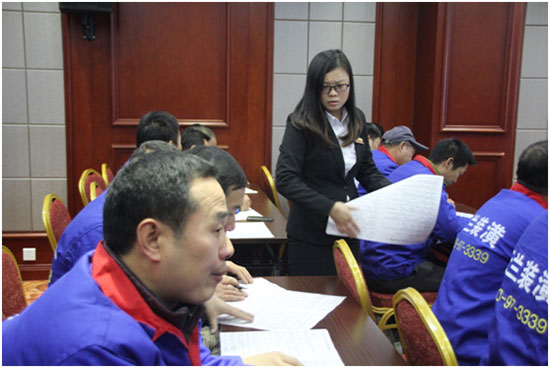 &ldquo;內強素質、外樹品牌&rdquo;云蘭裝潢施工人員舉行年度統考