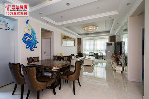 新房大戶型到底如何裝修為妥，家庭簡歐中式化的設計令人怦然心動