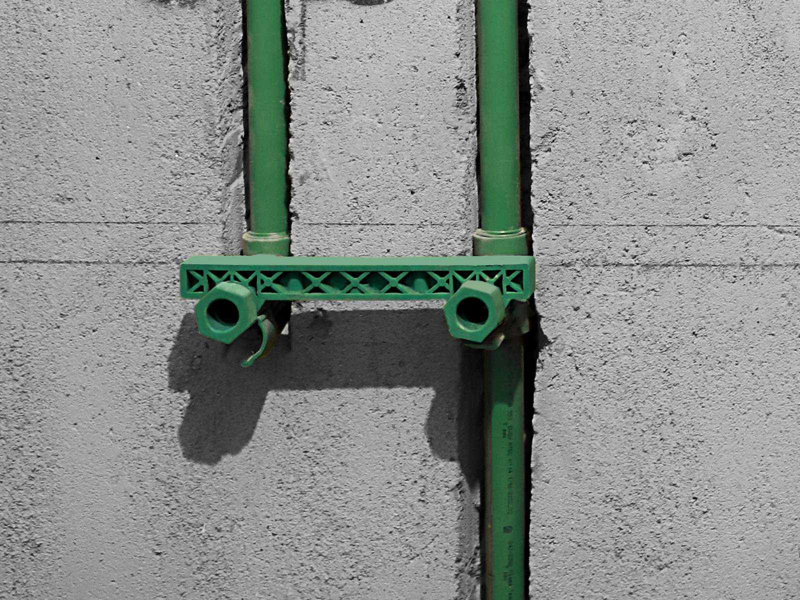 冷熱水管貫通固定工藝