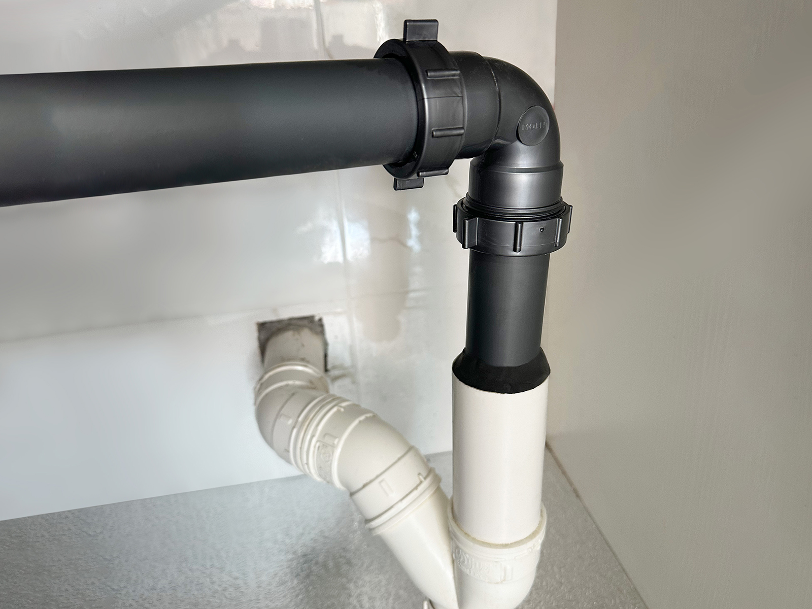 水斗臺盆下水密封工藝