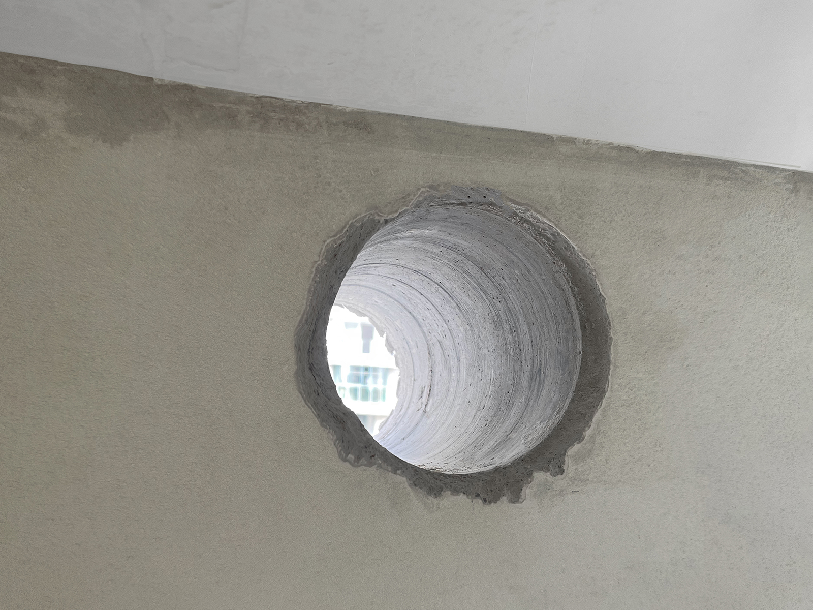 外墻鉆孔洞防滲漏工藝