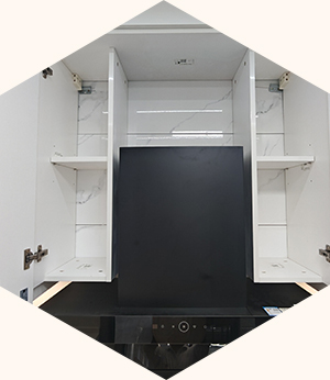 廚房脫排空間做柜工藝